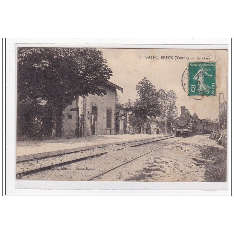 SAINT-PRIVE : la gare (GARE) - etat