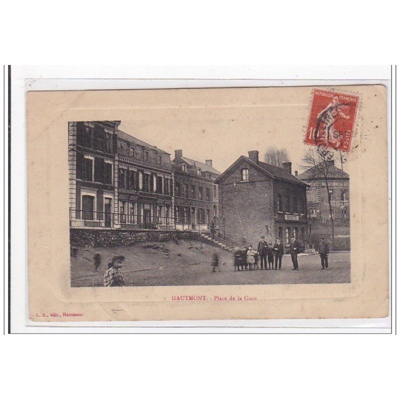 HAUTMONT : place de la gare - etat