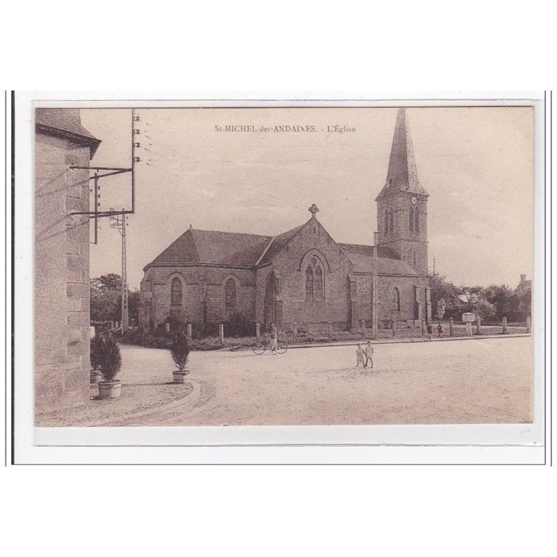 St-MICHEL-des-ANDAINES : l'eglise - tres bon etat