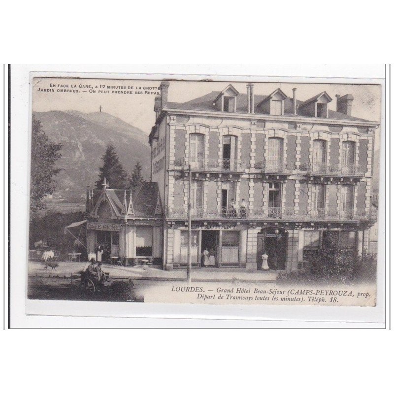 LOURDES : grand hotel beau-sejour - tres bon etat