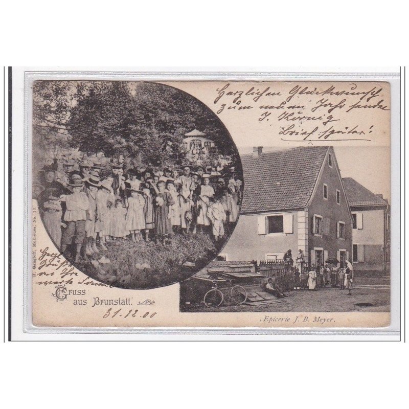 BRUNSTATT : épicerie Meyer et enfants - etat BRUNSTATT : épicerie Meyer et enfants - etat
