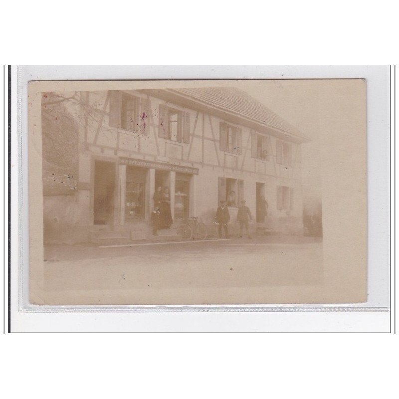 BLOTZHEIM : carte photo Spezeihandlung Marie Brun - très bon état BLOTZHEIM : carte photo Spezeihandlung Marie Brun - très bon état
