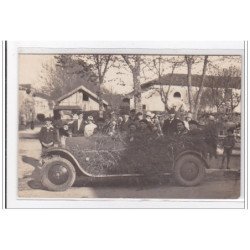 SAINT MARTIN : carte photo d'une fête (automobile) - très bon état