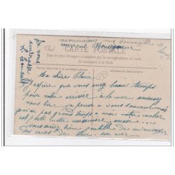 BONNEVILLE LA LOUVET : carte photo de la pose de la première pierre de l'église - très bon état