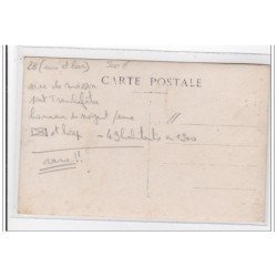 Saint LOUP (hameau de Nogent ?) : carte photo d'une scène de battage - très bon état