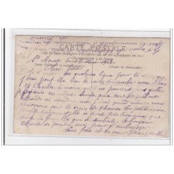 SAINTE MAURE : carte photo de la fanfare à l'arrivé de DINARD - très bon état