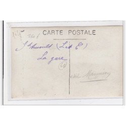 SAINT ARNOULT : carte photo de la gare - très bon état