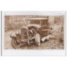 CASTELJALOUX : carte photo d'un accident de camion automobile - état