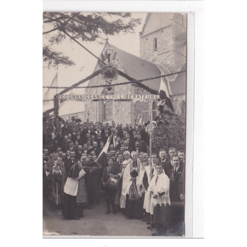 PRETOT : carte photo de l'inauguration du monument aux morts - très bon état