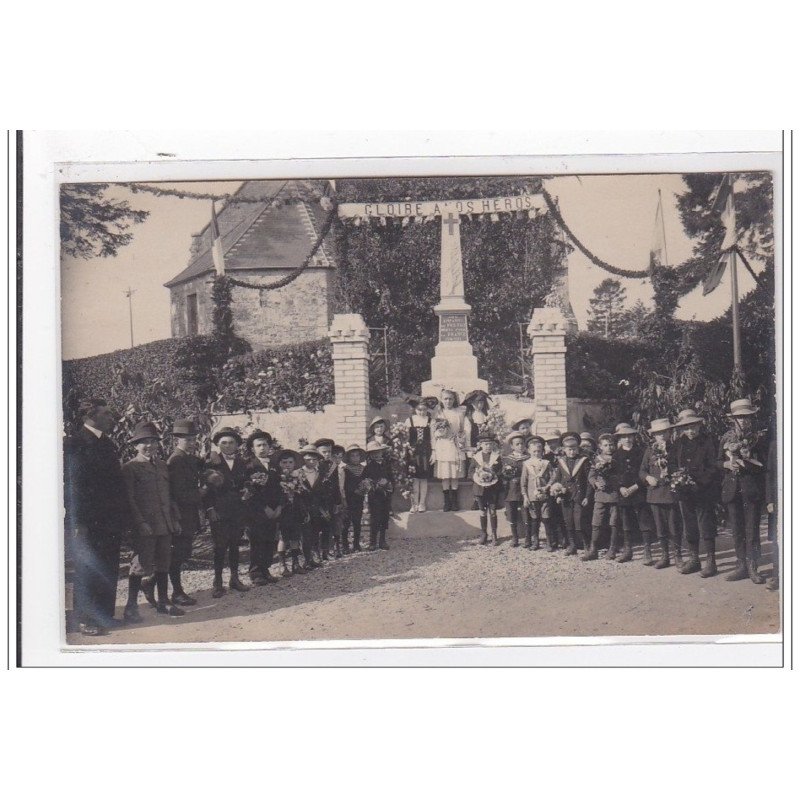 PRETOT : carte photo de l'inauguration du monument aux morts - très bon état