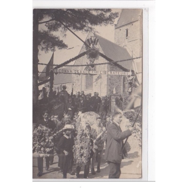 PRETOT : carte photo de l'inauguration du monument aux morts - très bon état