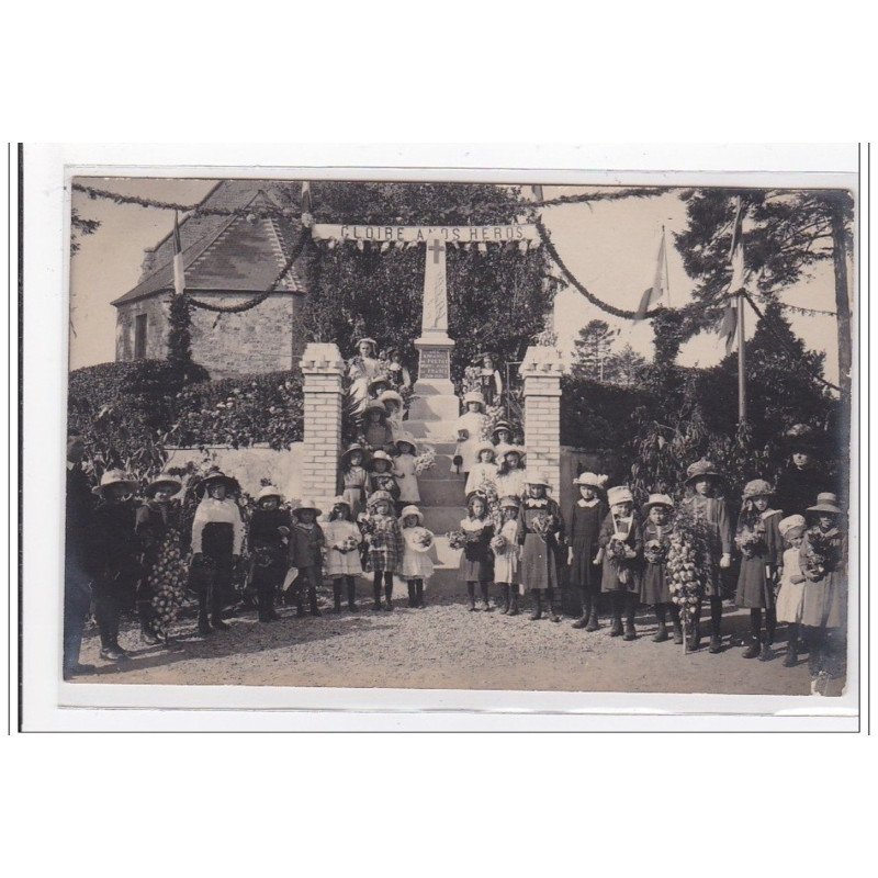 PRETOT : carte photo de l'inauguration du monument aux morts - très bon état