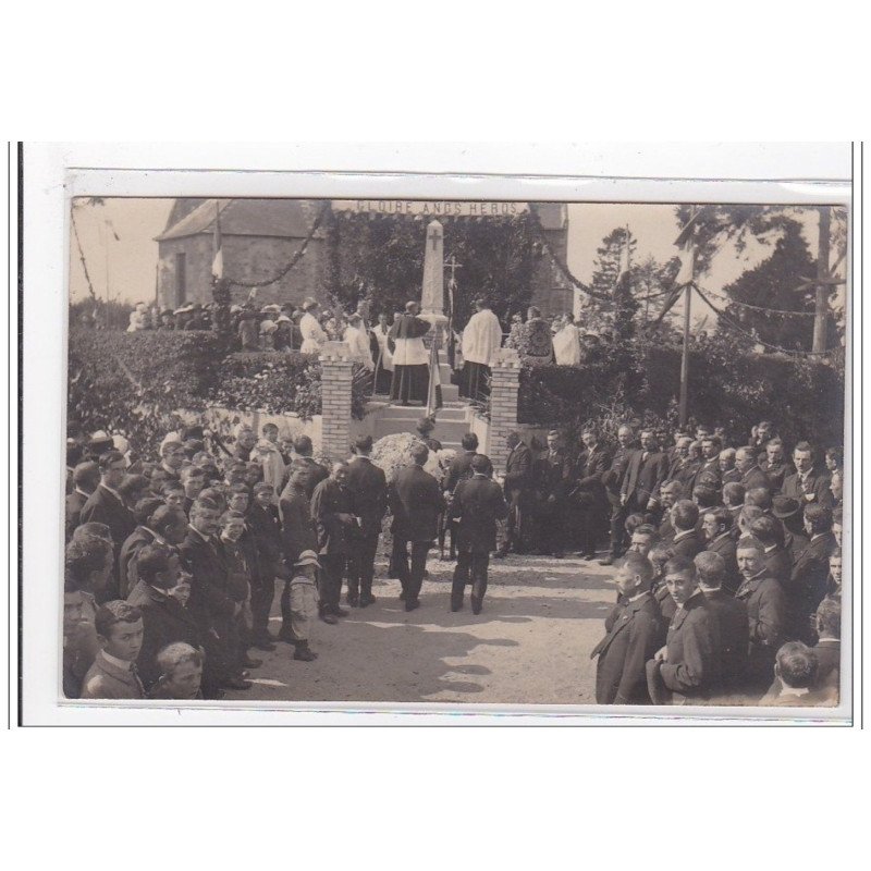 PRETOT : carte photo de l'inauguration du monument aux morts - très bon état