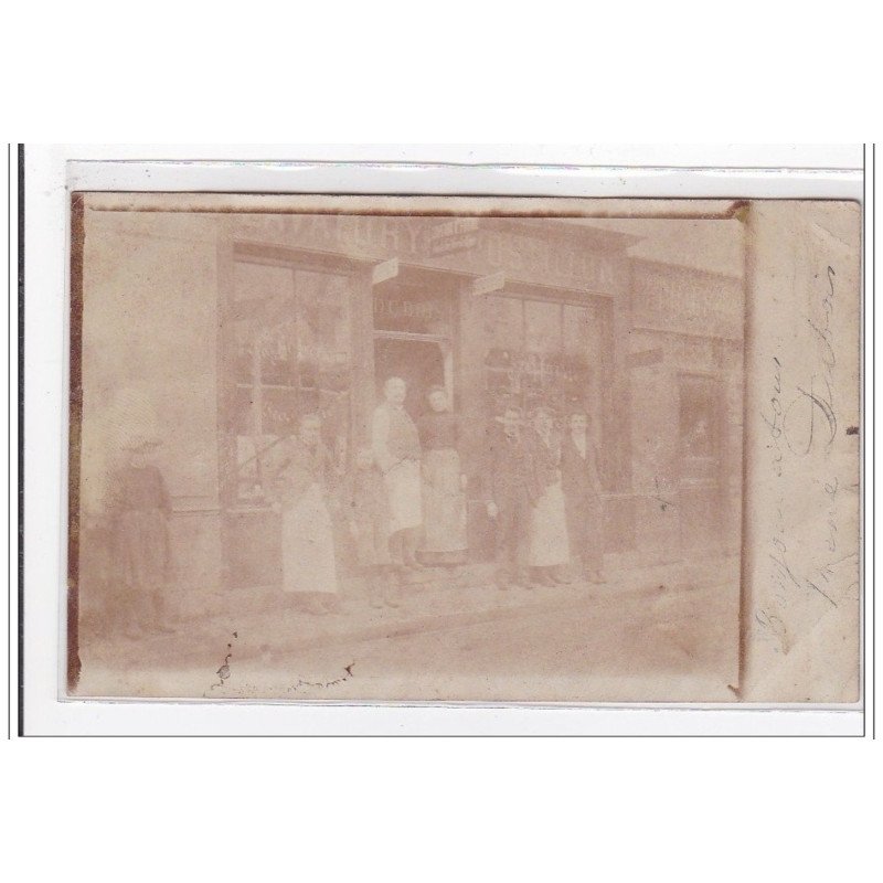 PARIS :carte photo du """"lavatory du Postillon"""" (DUBOIS) - très bon état (carte photo passée)