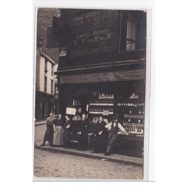 PARIS : carte photo d'un caviste - vins et spiritueux (rue de la Bucherie) - très bon état PARIS : carte photo d'un caviste - vins et spiritueux (rue de la Bucherie) - très bon état