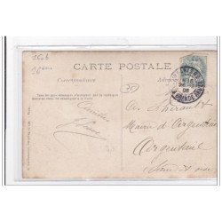 PARIS : carte photo de la boucherie Berlioz vers 1910 - très bon état
