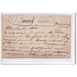 PARIS : carte photo d'ouvriers démolissant les forts de Paris - très bon état