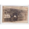 PARIS : carte photo d'une boulangerie patisserie - état