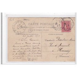 PARIS : carte photo de marchands au Halles de Paris - très bon état