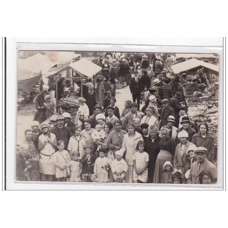 AULT : carte photo d'un marché vers 1920 - très bon état