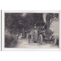 CHATEAUNEUF LA FORET : service des transports - routières de la papeterie (tracteurs) - bon état (traces)