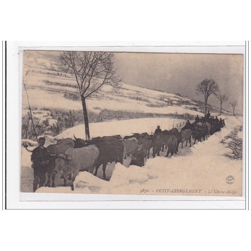 FRANCE : petit-abergement, le chasse neige - très bon état