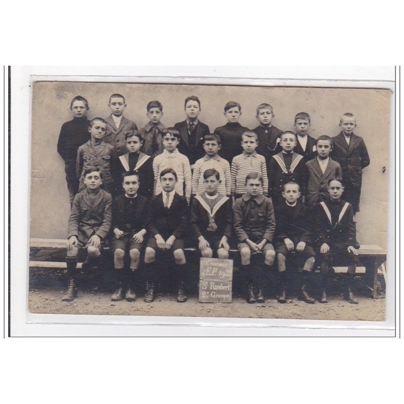 FRANCE : saint-rambert, carte photo, ecole - tres bon etat