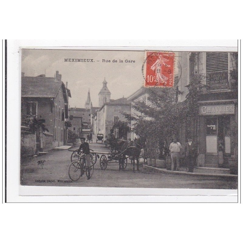 FRANCE : MEXIMIEUX : rue de la gare - tres bon etat
