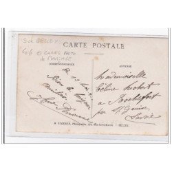 FRANCE : belley, carte photo militaire - tres bon etat