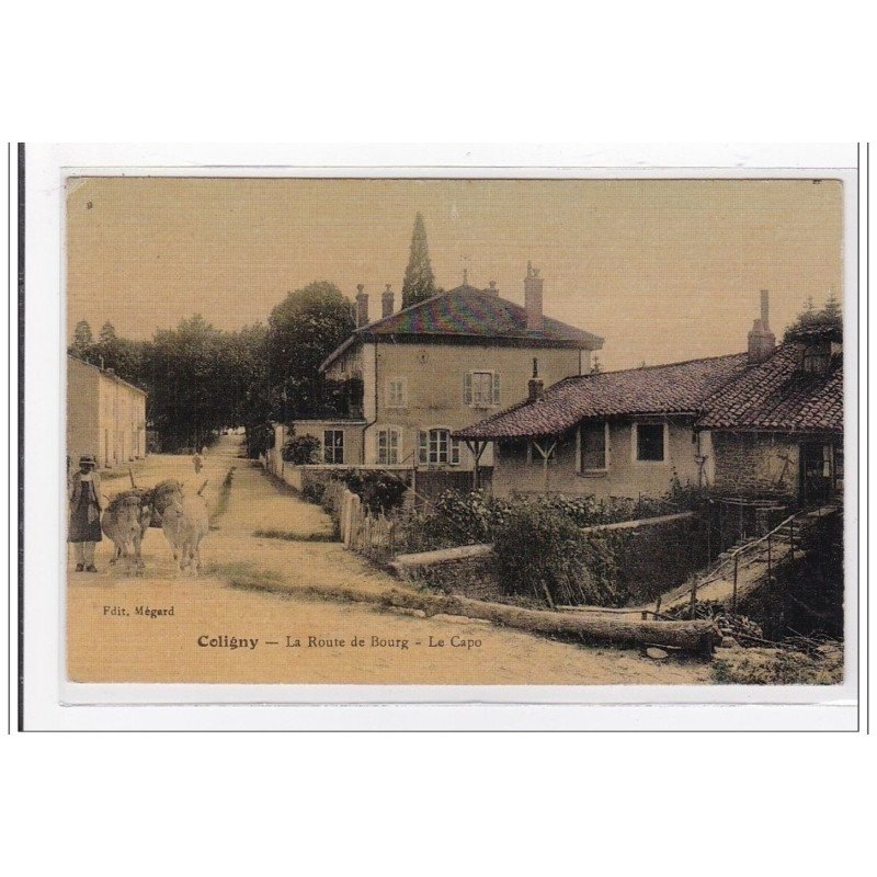 FRANCE : coligny, la route de bourg, le capo, toillée - tres bon etat