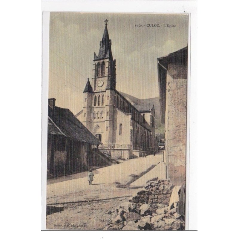 FRANCE : culoz, l'eglise (toillée) - tres bon etat