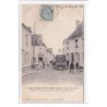 BRUYERES-SOUS-LAON : rue de laon, arrivée de la voiture publique (service cadot) a l'hotel de l'ours - tres bon etat