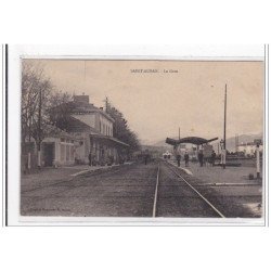 ALPES DE HAUTE PROVENCE : SAINT-AUBAN : la gare - tres bon etat