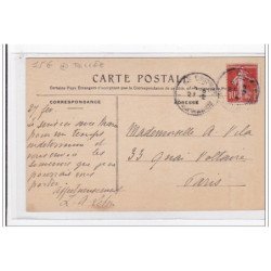 ALPES MARITIMES : le cannet, vue generale (toillée) - tres bon etat