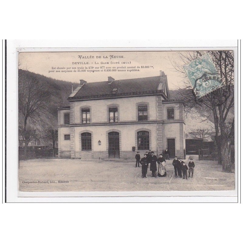 DEVILLE : la gare (cote cour) - tres bon etat