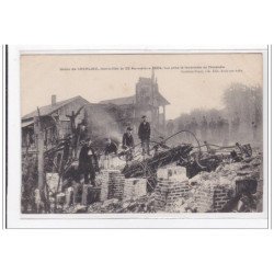 CHERLIEU : usine de cherlieu, incendiée le 22 nov 1904, vue prise le lendemain de l'incendie - tres bon etat