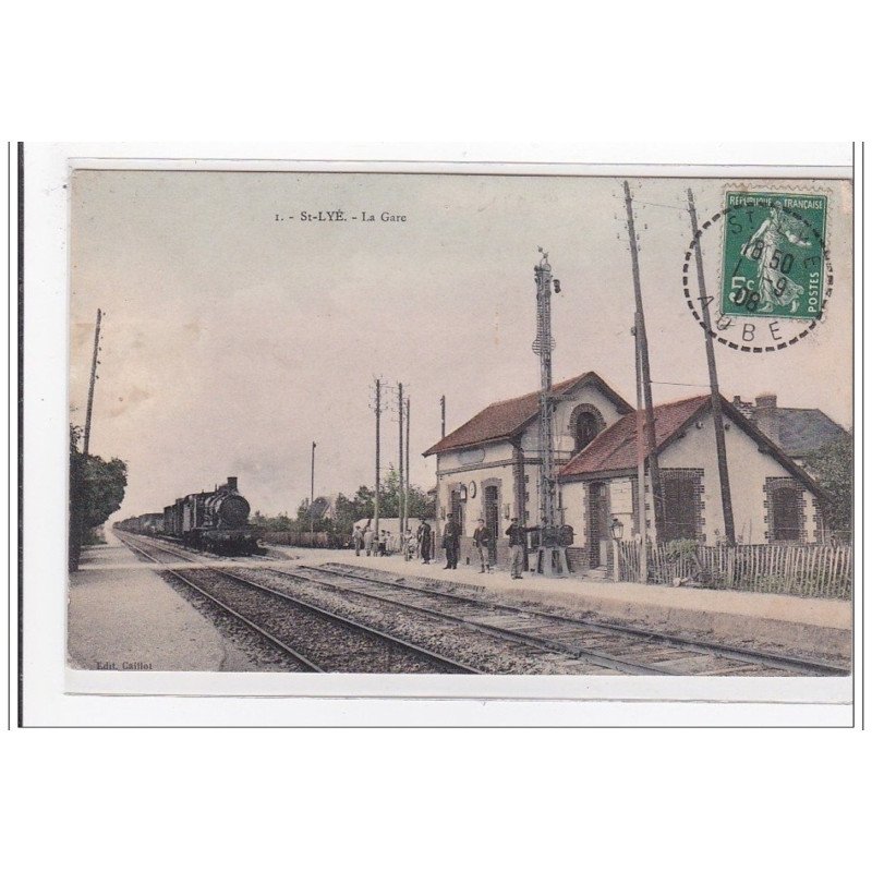 St-LYE : la gare - etat (décollée)