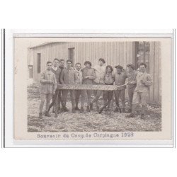 CARPIAGNE : souvenir du camp de carpiagne 1928 (militaires) - tres bon etat