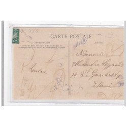 CONDE-sur-NOIREAU : fete du 8 aout 1909, cavalcade de bienfaisance, le char et la moisson - tres bon etat