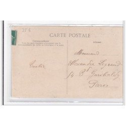 CONDE-sur-NOIREAU : fete du 8 aout 1909, cavalcade de bienfaisance, le char de la chasse - tres bon etat