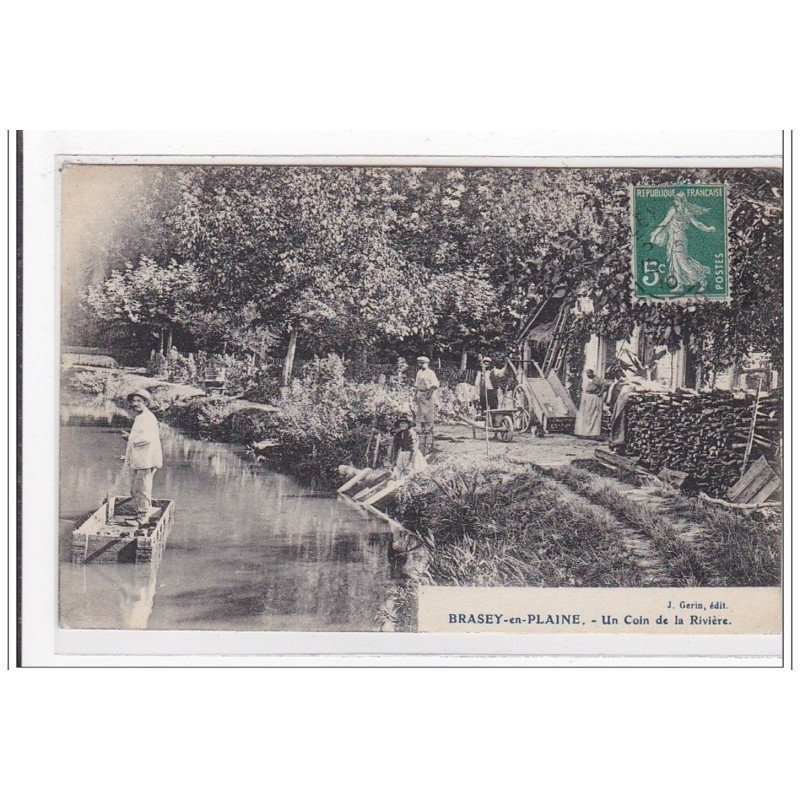 BRASEY-en-PLAINE : un coin de la riviere - tres bon etat