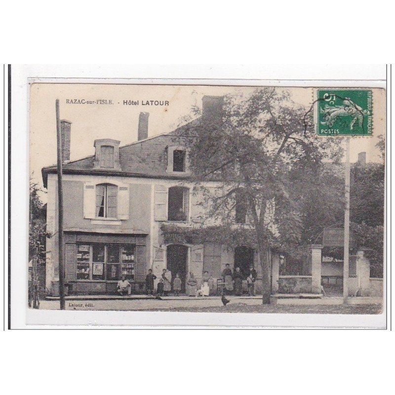 RAZAC-sur-L'ISLE : hotel latour - tres bon etat