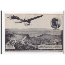 BESANCON : aviation, meeting des 14,15 et 16 juillet 1911, Hanriot, legagneux - tres bon etat