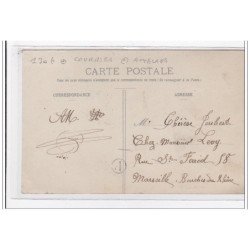 PARNANS : place de la mairie (courrier,attelage) - tres bon etat