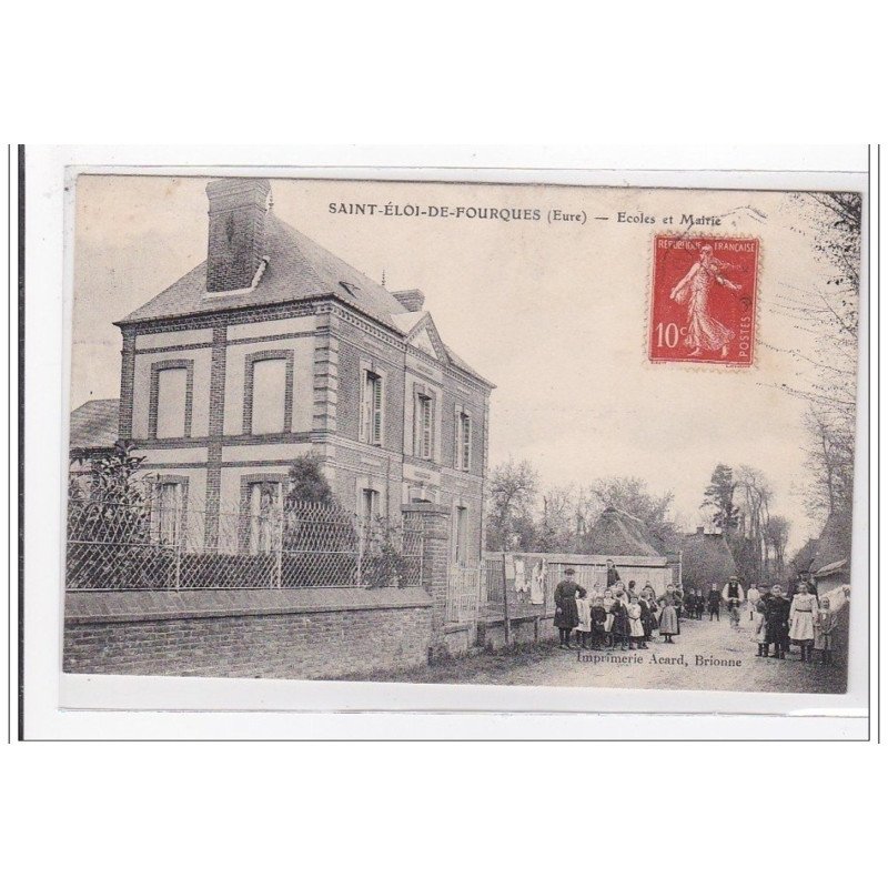 SAINT-ELOI-DE-FOURQUES : ecole et mairie - tres bon etat