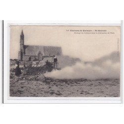 St-GUENOLE : brulage du goemont pour la fabrication de l'iode - tres bon etat