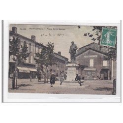 VIC-FEZENSAC : place felix soules (toillée) - etat (décollée-