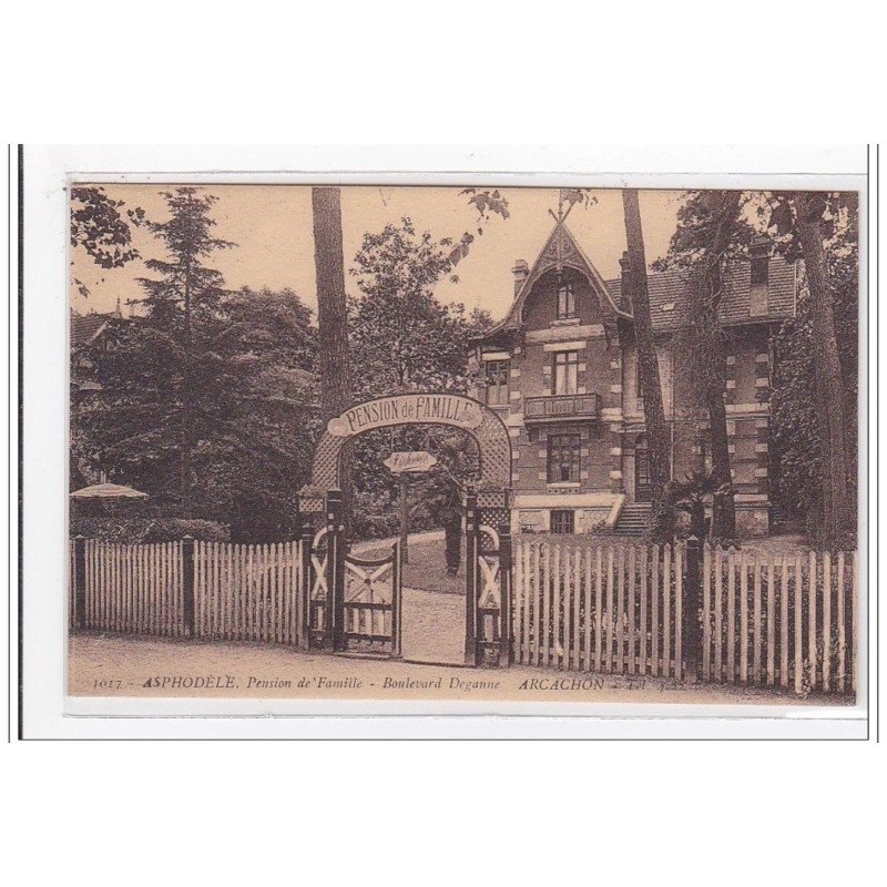 ASPHONDELE : pension de famille, boulevard deganne - tres bon etat
