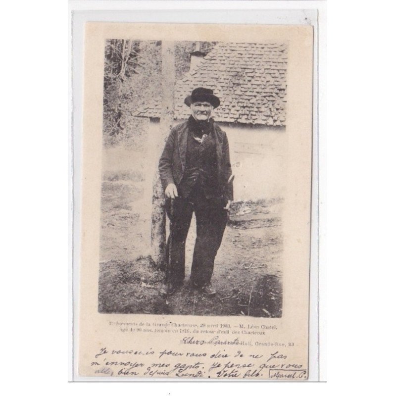 ISERE : evénement de la grande chartreuse 29 avril 1903 - Léon Chatel - tres bon etat