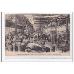 SAINT-CLAIR-de-la-TOUR : la corderie dickson, walrave et cie, intérieur - tres bon etat